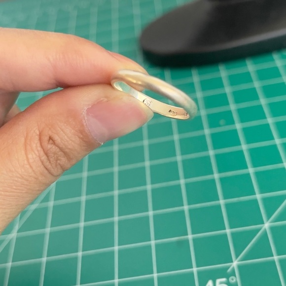 Sterling silver band size 7 ring - Picture 4 of 5